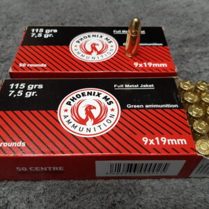 Amunicja Kulowa 9x19 Phoenix 115 gr / 7,45 g