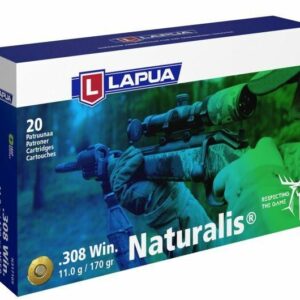 Amunicja LAPUA .308 Win. NATURALIS 11g 1op.=20szt CEX N558 170gr  NAMMO LAPUA, Finlandia